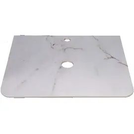 СТОЛЕШНИЦА КЕРАМОГРАНИТ ПОД ТУМБУ STYLE LINE "АТЛАНТИКА 60" ID01, ЦВЕТ БЕЛЫЙ ГЛЯНЦЕВЫЙ МРАМОР