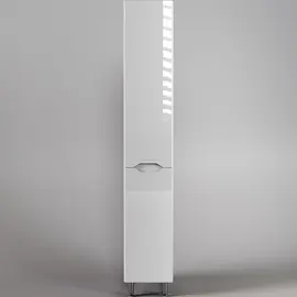 КОЛОННА УНИВЕРСАЛЬНАЯ STYLE LINE "МАРЕЛЛА" С КОРЗИНОЙ, ЛЮКС АНТИСКРЕЙТЧ БЕЛЫЙ ГЛЯНЕЦ, PLUS