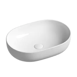 УМЫВАЛЬНИК ЧАША НАКЛАДНАЯ ОВАЛЬНАЯ CERAMICA NOVA ELEMENT 600X415X135 ММ
