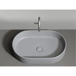 УМЫВАЛЬНИК ЧАША НАКЛАДНАЯ ОВАЛЬНАЯ CERAMICA NOVA ELEMENT 608X385X122 ММ, АНТРАЦИТ МАТОВЫЙ