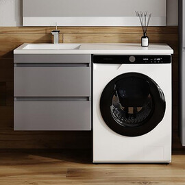 ТУМБА ПОДВЕСНАЯ STYLE LINE "ДАЛЛАС ЛЕОН 120", ЛЮКС СЕРАЯ, PLUS