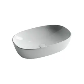 УМЫВАЛЬНИК ЧАША НАКЛАДНАЯ ОВАЛЬНАЯ CERAMICA NOVA ELEMENT 600X380X140 ММ