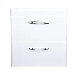 ТУМБА ПОДВЕСНАЯ STYLE LINE "КАРЕ 60" (2 ЯЩ.) ЛЮКС БЕЛАЯ, PLUS