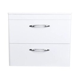 ТУМБА ПОДВЕСНАЯ STYLE LINE "КАРЕ 70" (2 ЯЩ.) ЛЮКС БЕЛАЯ, PLUS