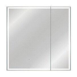 ЗЕРКАЛО-ШКАФ STYLE LINE "КВАРТЕТ 80X80" С ПОДСВЕТКОЙ, СЕНСОР НА ЗЕРКАЛЕ
