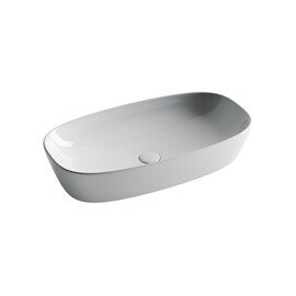 УМЫВАЛЬНИК ЧАША НАКЛАДНАЯ ОВАЛЬНАЯ CERAMICA NOVA ELEMENT 700X375X140 ММ