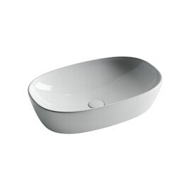 УМЫВАЛЬНИК ЧАША НАКЛАДНАЯ ОВАЛЬНАЯ CERAMICA NOVA ELEMENT 600X380X140 ММ