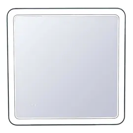 ЗЕРКАЛО STYLE LINE "АТЛАНТИКА 80X80" С ПОДСВЕТКОЙ И ЧАСАМИ