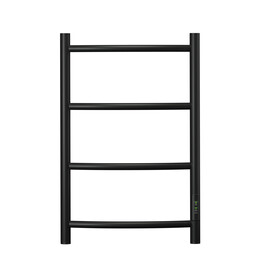 ПОЛОТЕНЦЕСУШИТЕЛЬ ЭЛЕКТРИЧЕСКИЙ POINT АФИНА PN04846B П4 400X600 ДИММЕР СПРАВА, ЧЕРНЫЙ