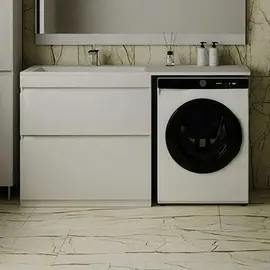 ТУМБА НАПОЛЬНАЯ STYLE LINE "ДАЛЛАС 150", 2 ЯЩИКА, ЛЮКС БЕЛАЯ, PLUS