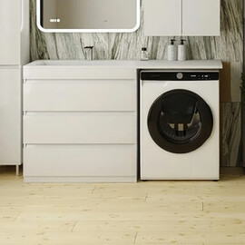 ТУМБА НАПОЛЬНАЯ STYLE LINE "ДАЛЛАС 150", 3 ЯЩИКА, ЛЮКС БЕЛАЯ, PLUS