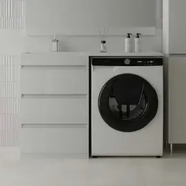 ТУМБА НАПОЛЬНАЯ STYLE LINE "ДАЛЛАС 120", 3 ЯЩИКА, ЛЮКС БЕЛАЯ, PLUS