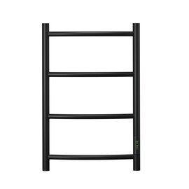 ПОЛОТЕНЦЕСУШИТЕЛЬ ЭЛЕКТРИЧЕСКИЙ POINT АФИНА PN04846B П4 400X600 ДИММЕР СПРАВА, ЧЕРНЫЙ