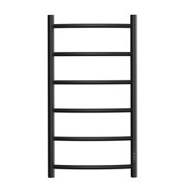 ПОЛОТЕНЦЕСУШИТЕЛЬ ЭЛЕКТРИЧЕСКИЙ POINT АФИНА PN04848B П6 400X800 ДИММЕР СПРАВА, ЧЕРНЫЙ