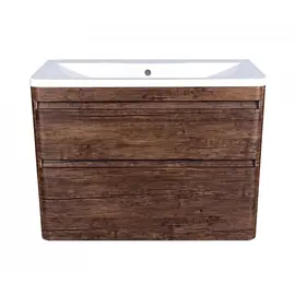 ТУМБА ПОДВЕСНАЯ STYLE LINE "АТЛАНТИКА 90", 2 ЯЩИКА, ЛЮКС СТАРОЕ ДЕРЕВО, PLUS