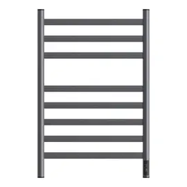 ПОЛОТЕНЦЕСУШИТЕЛЬ ЭЛЕКТРИЧЕСКИЙ POINT СЕЛЕНА PN16858GR П8 500X800, ДИММЕР СПРАВА, ГРАФИТ ПРЕМИУМ	