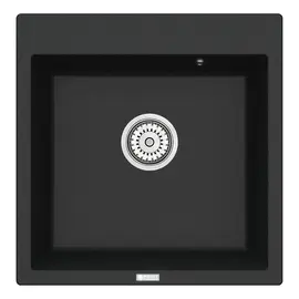 МОЙКА КУХОННАЯ POINT АРБЕЛЬ 51 PN3001B, ЧЕРНЫЙ