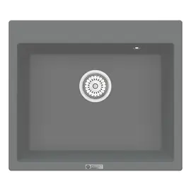 МОЙКА КУХОННАЯ POINT БИНГА 60 PN3003AL, СЕРЫЙ