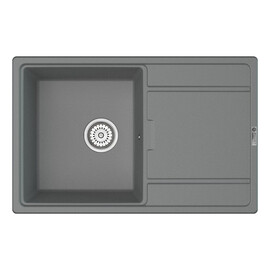 МОЙКА КУХОННАЯ POINT ЛАУРА 78 PN3005AL, СЕРЫЙ