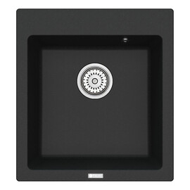 МОЙКА КУХОННАЯ POINT МОКО 47 PN3006B, ЧЕРНЫЙ