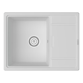 МОЙКА КУХОННАЯ POINT СТИЛ 65 PN3009W, БЕЛЫЙ