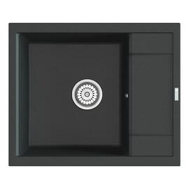 МОЙКА КУХОННАЯ POINT РИМО 60 PN3010B, ЧЕРНЫЙ