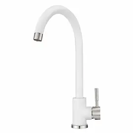 СМЕСИТЕЛЬ ДЛЯ КУХНИ POINT PN3101W БЕЛЫЙ