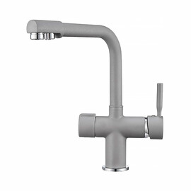 СМЕСИТЕЛЬ ДЛЯ КУХНИ POINT PN3104AL СЕРЫЙ