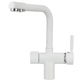 СМЕСИТЕЛЬ ДЛЯ КУХНИ POINT PN3104W БЕЛЫЙ