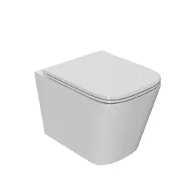 УНИТАЗ ПОДВЕСНОЙ POINT НИКА БЕЗОБОДКОВЫЙ, БЕЛЫЙ, СИДЕНЬЕ ДЮРОПЛАСТ МИКРОЛИФТ БЫСТРОСЪЕМНОЕ