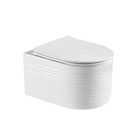 УНИТАЗ ПОДВЕСНОЙ POINT ОМЕГА БЕЗОБОДКОВЫЙ, БЕЛЫЙ, СИДЕНЬЕ ДЮРОПЛАСТ МИКРОЛИФТ БЫСТРОСЪЕМНОЕ