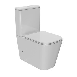 УНИТАЗ-КОМПАКТ POINT НИКА БЕЗОБОДКОВЫЙ, БЕЛЫЙ, СИДЕНЬЕ ДЮРОПЛАСТ МИКРОЛИФТ БЫСТРОСЪЕМНОЕ