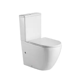 УНИТАЗ-КОМПАКТ POINT САТУРН БЕЗОБОДКОВЫЙ, БЕЛЫЙ, СИДЕНЬЕ ДЮРОПЛАСТ МИКРОЛИФТ БЫСТРОСЪЕМНОЕ