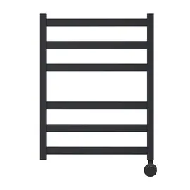 ПОЛОТЕНЦЕСУШИТЕЛЬ ЭЛЕКТРИЧЕСКИЙ POINT МЕРКУРИЙ PN83156BE П6 500X600 ЛЕВЫЙ/ПРАВЫЙ, ЧЕРНЫЙ