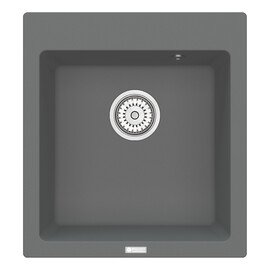 МОЙКА КУХОННАЯ POINT МОКО 47 PN3006AL, СЕРЫЙ