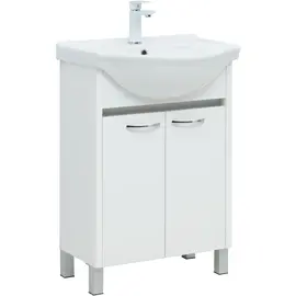 ТУМБА ПОД РАКОВИНУ AQUANET ДОННА 60 БЕЛЫЙ ГЛЯНЕЦ