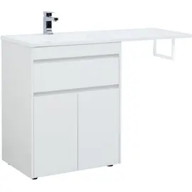 ТУМБА ПОД РАКОВИНУ AQUANET ТОКИО 68 БЕЛЫЙ (НАПОЛЬНАЯ, 1 ЯЩИК, 2 ДВЕРЦЫ)