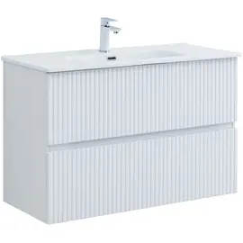 ТУМБА ПОД РАКОВИНУ AQUANET ДЖЕЙН 100 БЕЛЫЙ МАТОВЫЙ