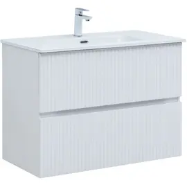 ТУМБА ПОД РАКОВИНУ AQUANET ДЖЕЙН 90 БЕЛЫЙ МАТОВЫЙ