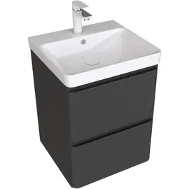 ТУМБА ПОД РАКОВИНУ AQUANET ЭМБЕР 50 ЧЕРНЫЙ МАТОВЫЙ