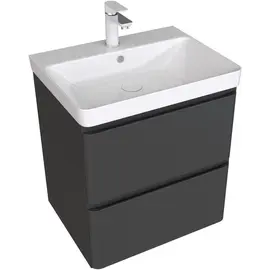 ТУМБА ПОД РАКОВИНУ AQUANET ЭМБЕР 60 ЧЕРНЫЙ МАТОВЫЙ