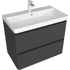 ТУМБА ПОД РАКОВИНУ AQUANET ЭМБЕР 80 ЧЕРНЫЙ МАТОВЫЙ