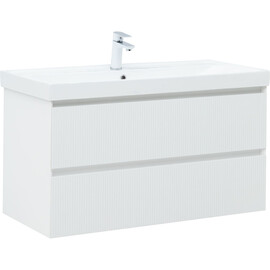 ТУМБА ПОД РАКОВИНУ AQUANET АЛЬТЕРА 100 БЕЛЫЙ МАТОВЫЙ