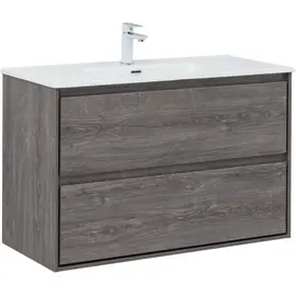 ТУМБА ПОД РАКОВИНУ AQUANET МИЛАН 100 ДУБ РОШЕЛЬЕ