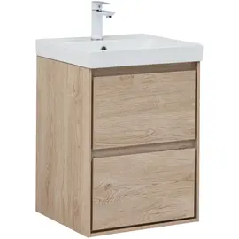 ТУМБА ПОД РАКОВИНУ AQUANET МИЛАН 50 ДУБ СВЕТЛЫЙ