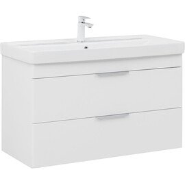 ТУМБА ПОД РАКОВИНУ AQUANET ИРИС NEW 100 БЕЛЫЙ ГЛЯНЕЦ