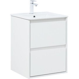 ТУМБА ПОД РАКОВИНУ AQUANET МИЛАН 50 БЕЛЫЙ ГЛЯНЕЦ