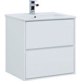 ТУМБА ПОД РАКОВИНУ AQUANET МИЛАН 65 БЕЛЫЙ ГЛЯНЕЦ