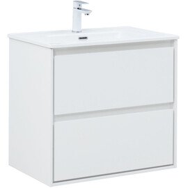 ТУМБА ПОД РАКОВИНУ AQUANET МИЛАН 70 БЕЛЫЙ ГЛЯНЕЦ