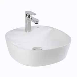 РАКОВИНА НАКЛАДНАЯ BOND S01-410 41*41*11,5СМ БЕЛАЯ С ОТВЕРСТИЕМ ПОД СМЕСИТЕЛЬ